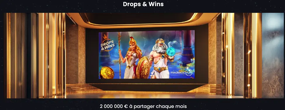 Drops & Wins Casino Night - Tournois et prix garantis