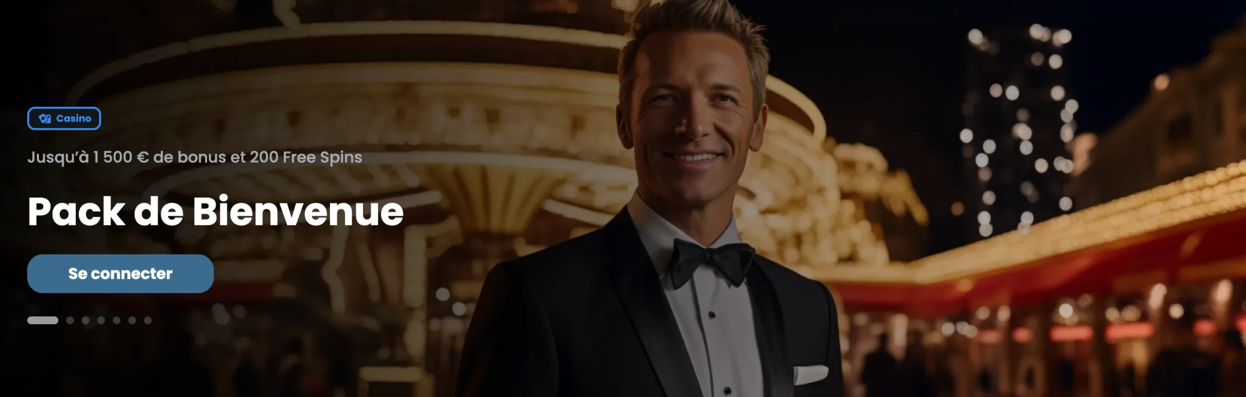 Bannière de bienvenue Casino Night - Nouveau casino en ligne