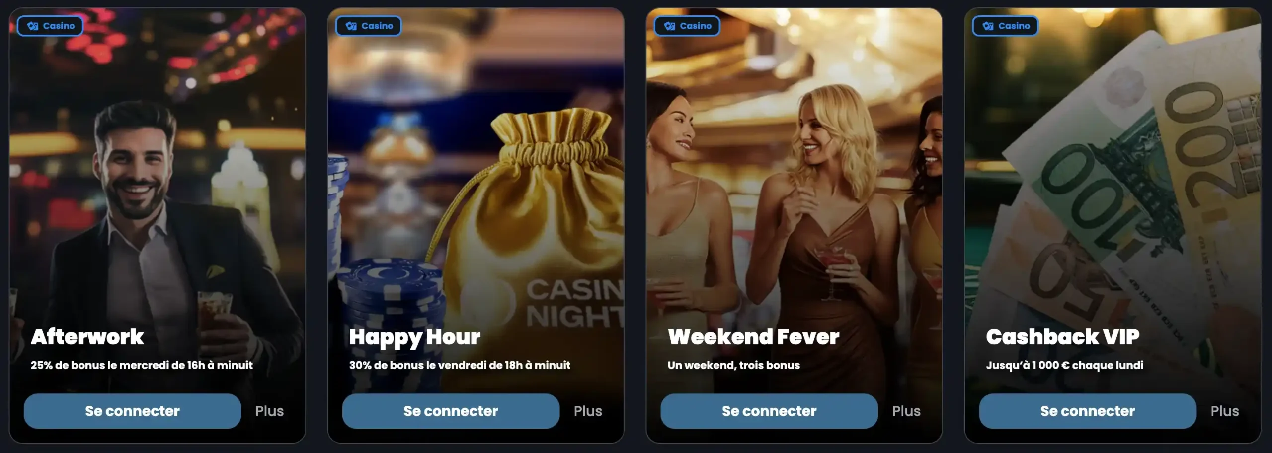 Promotions régulières et bonus hebdomadaires chez Casino Night